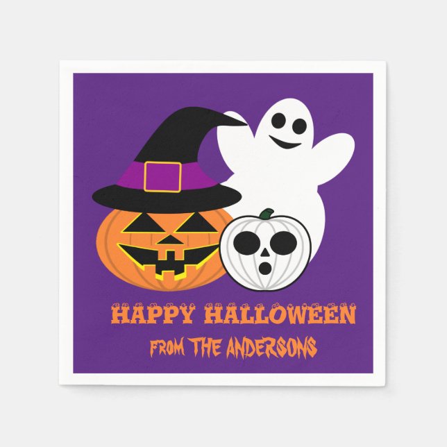 Servilleta De Papel Halloween Napkins (Anverso)