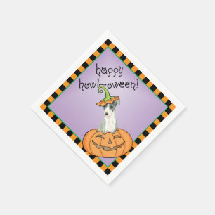 Servilleta De Papel Halloween Napkins Italiana Greyhound