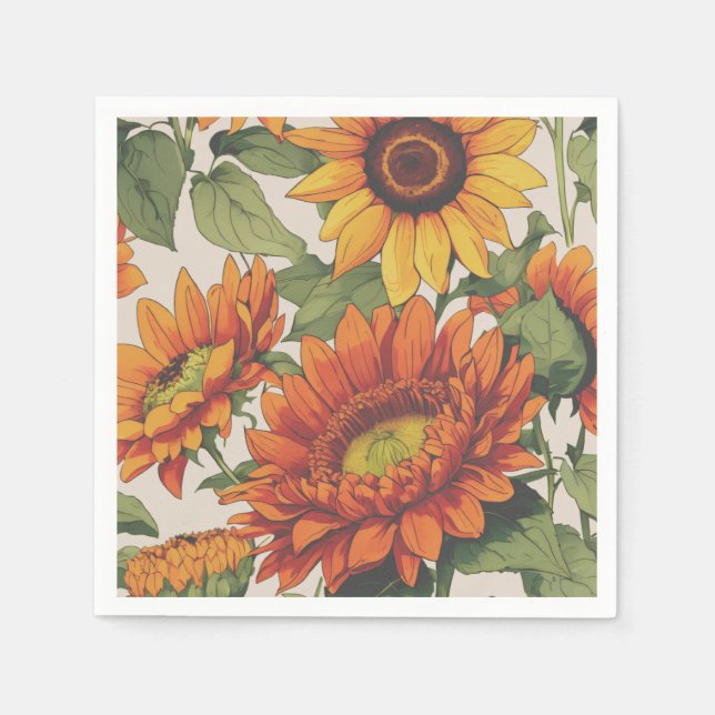 Servilleta De Papel Halloween o servilletas caídas de acción de gracia (Anverso)