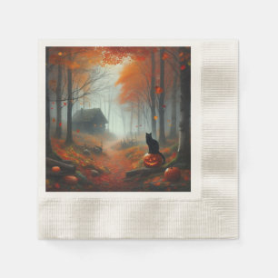 Servilleta De Papel Halloween/otoño/otoño/otoño/calabaza/gato