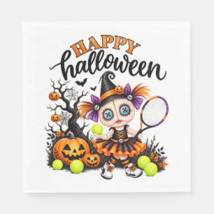 Servilleta De Papel Halloween para jugador de tenis