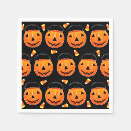 Servilleta De Papel Halloween Party Vintage Trick-or-Treat