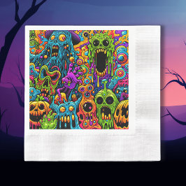 Servilleta De Papel Halloween Party | Zombie y monstruos