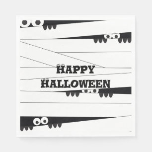 Servilleta De Papel Halloween Peeking Mummy
