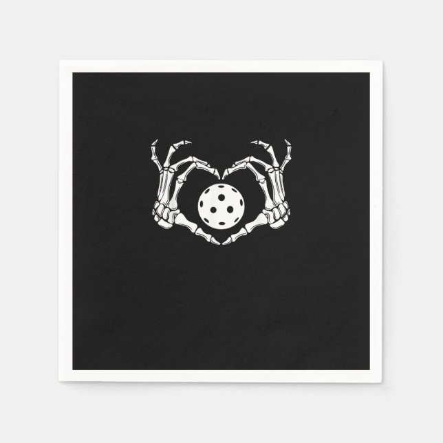 Servilleta De Papel Halloween Pickle Skeleton Heart Hands (Anverso)