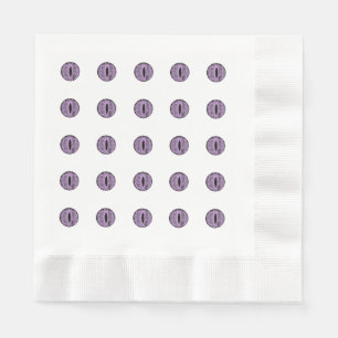 Servilleta De Papel Halloween Purple Polka Dot Eyes