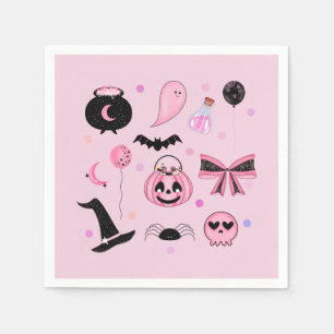Servilleta De Papel Halloween rosa