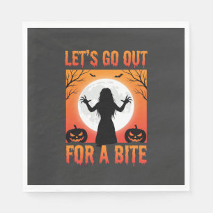 Servilleta De Papel Halloween Salgamos a Morder Terror
