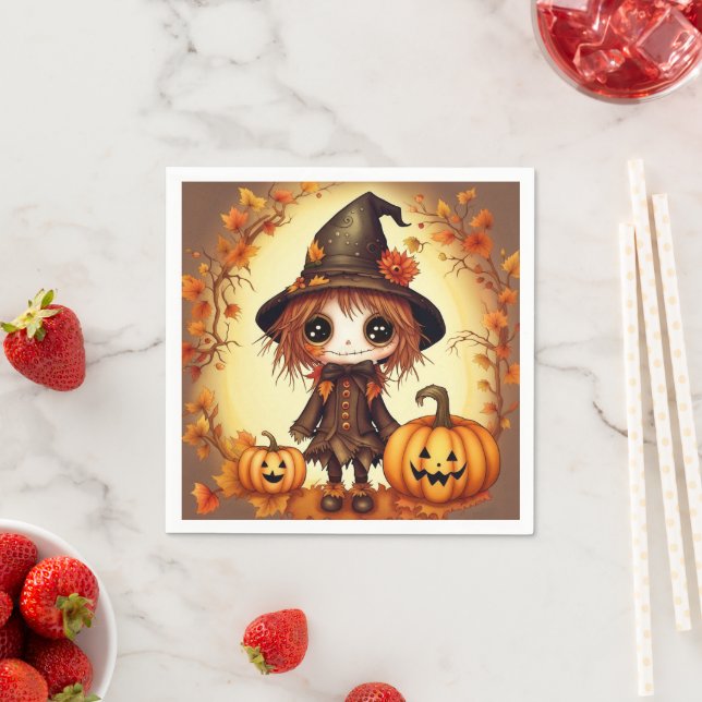 Servilleta De Papel Halloween Scarecrow 1 (In situ)