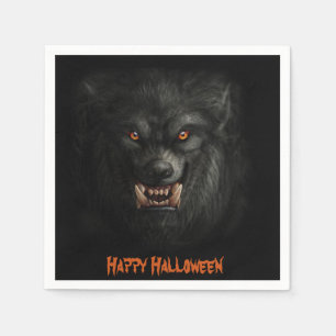 Servilleta De Papel Halloween Scary Werewolf Paper Napkins