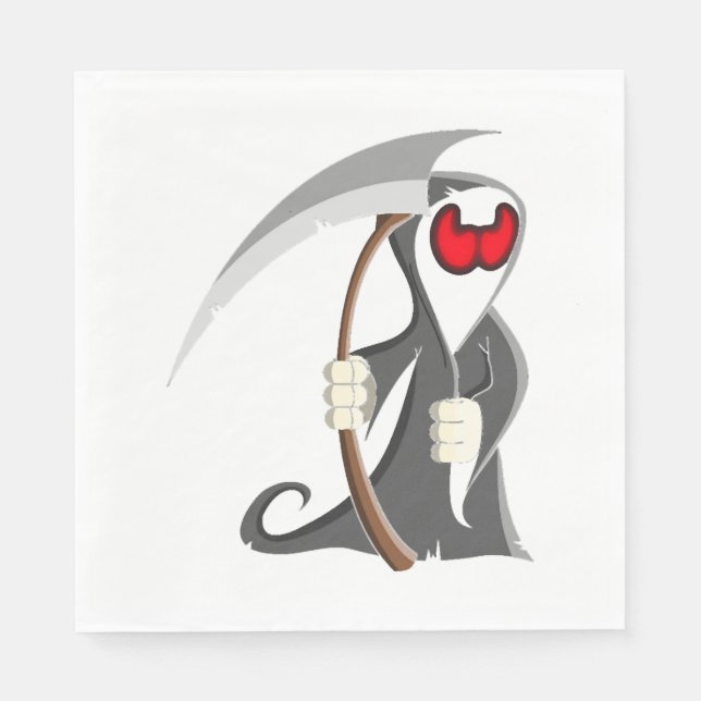 Servilleta De Papel Halloween skeleton Death (Anverso)
