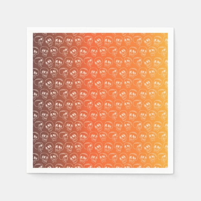 Servilleta De Papel Halloween Skulls Paper Napkin (Anverso)