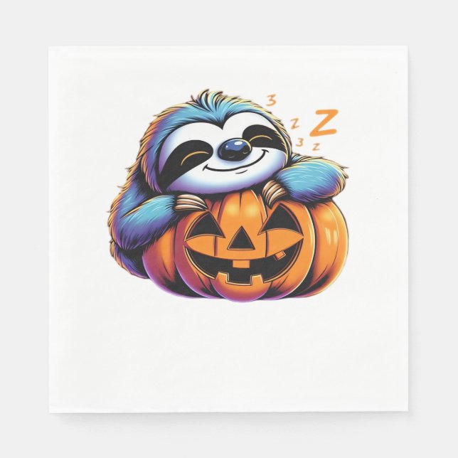 Servilleta De Papel Halloween Sloth Lover Costume camiseta esencial (Anverso)