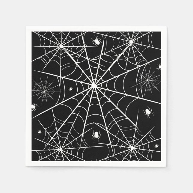Servilleta De Papel Halloween Spider Web (Anverso)