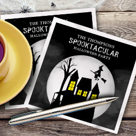 Servilleta De Papel Halloween Spooktacular Spooky Haunty House Witch