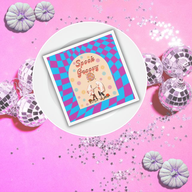 Servilleta De Papel Halloween Spooky Groovy Fiestas Napkins (Subido por el creador)