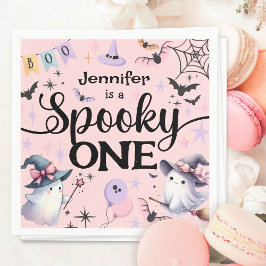 Servilleta De Papel Halloween Spooky One Cute Ghost Primer Fiesta de c