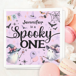 Servilleta De Papel Halloween Spooky One Cute Ghost Primer Fiesta de c