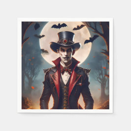 Servilleta De Papel Halloween Steampunk Gótico Zombie Vampiro