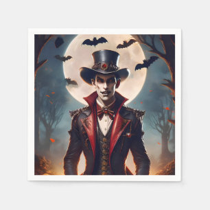 Servilleta De Papel Halloween Steampunk Gótico Zombie Vampiro