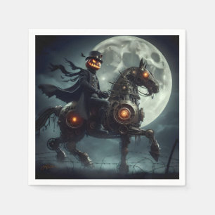 Servilleta De Papel Halloween Steampunk Headless Horseman