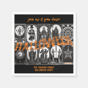 Servilleta De Papel Halloween Tarot Naranja Cosplay Spooktacular Fiest