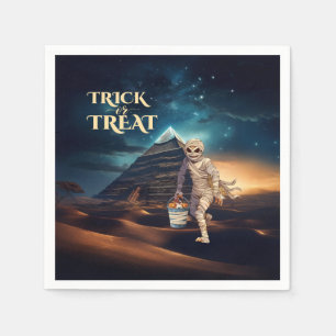 Servilleta De Papel Halloween Truco o Trato Momia 