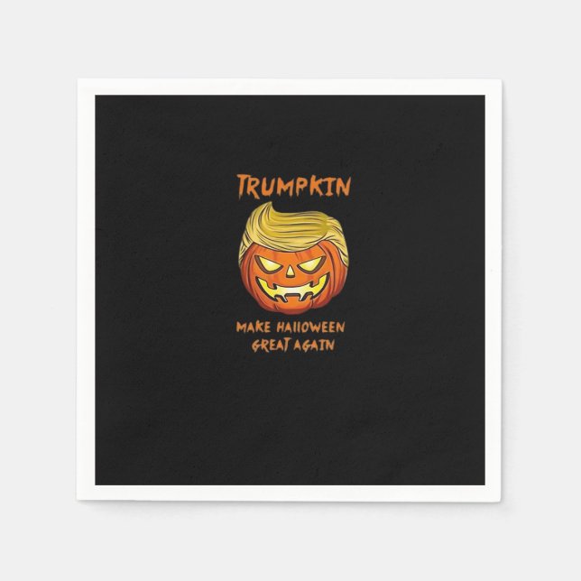 Servilleta De Papel Halloween Trumpkin Classic Funny (Anverso)