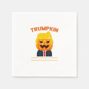 Servilleta De Papel Halloween Trumpkin Funny Calabaza Halloween
