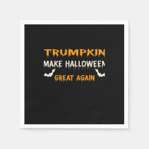 Servilleta De Papel Halloween Trumpkin gracioso hace que Halloween sea