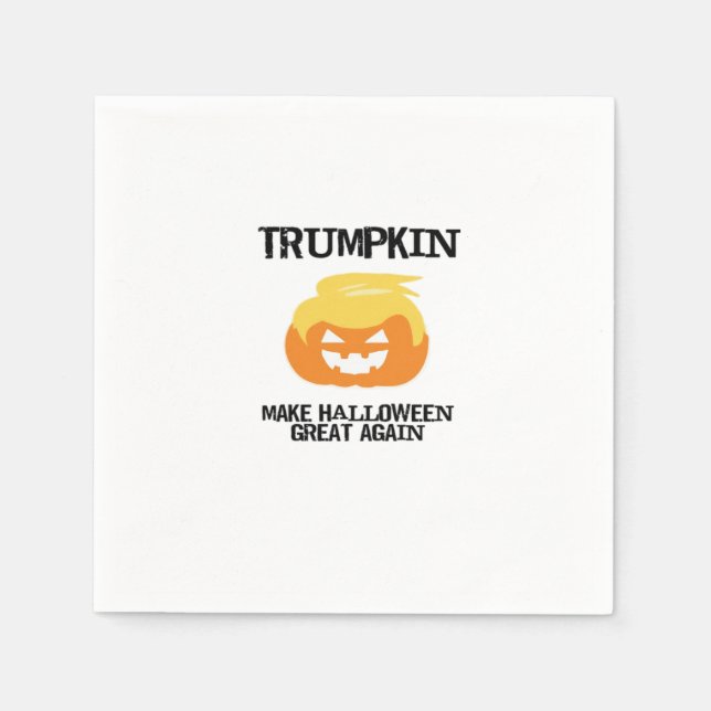 Servilleta De Papel Halloween Trumpkin V3 (Anverso)