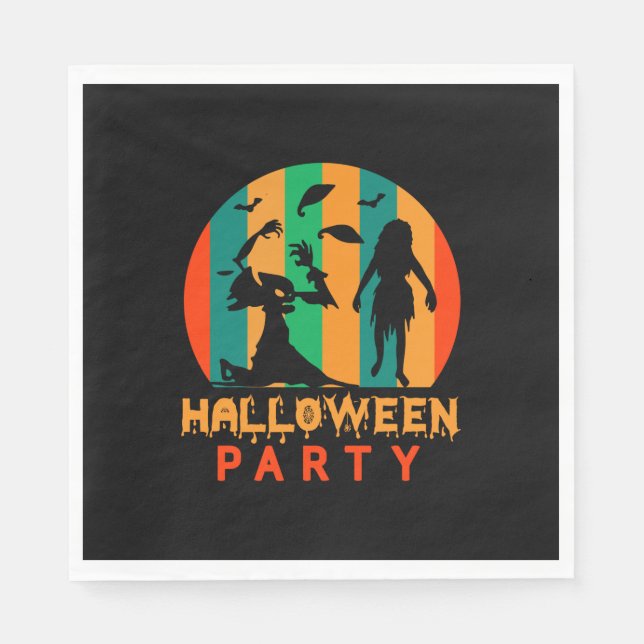 Servilleta De Papel Halloween Vintage Halloween (Anverso)