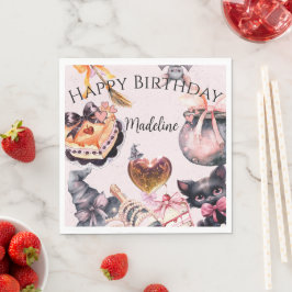 Servilleta De Papel Halloween Watercolor Coquette Birday Party