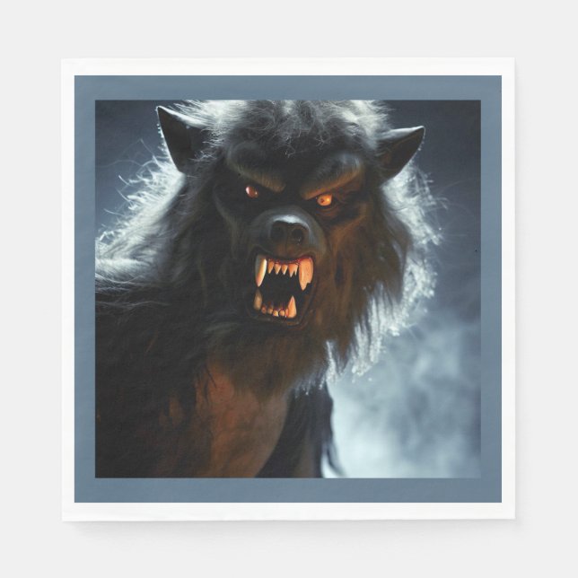 Servilleta De Papel Halloween - Werewolf 1 (Anverso)