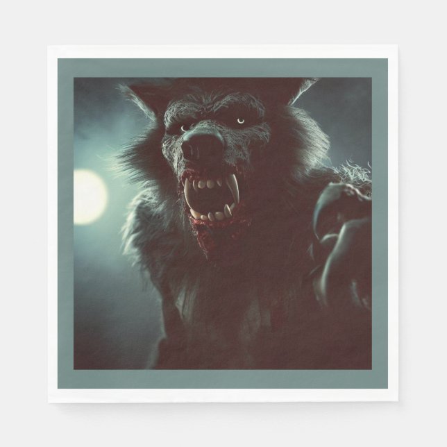 Servilleta De Papel Halloween - Werewolf 2 (Anverso)