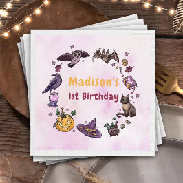 Servilleta De Papel Halloween Witch Birthday Party Napkins