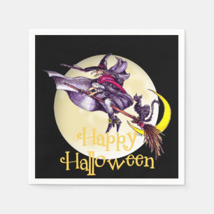Servilleta De Papel Halloween Witch personalizado papel servilleta
