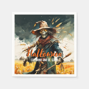 Servilleta De Papel Hallween come y Be Scarecrow