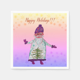 Servilleta De Papel Hally Holidays Santa Claus Napkins