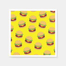 Servilleta De Papel Hamburger Birthday Party Burger Napkins