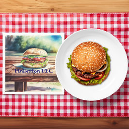 Servilleta De Papel Hamburguesa personalizada