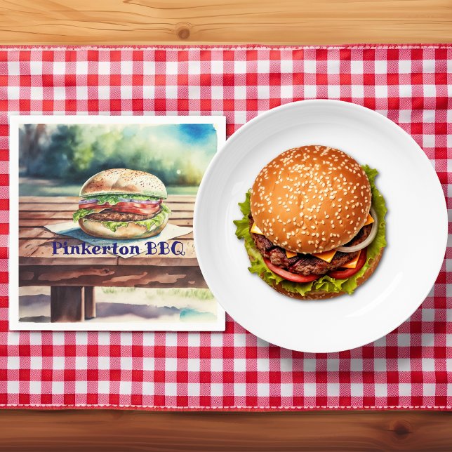 Servilleta De Papel Hamburguesa personalizada (Subido por el creador)