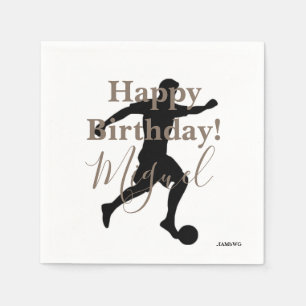 Servilleta De Papel HAMbWG - Napkin personalizada - jugador de fútbol