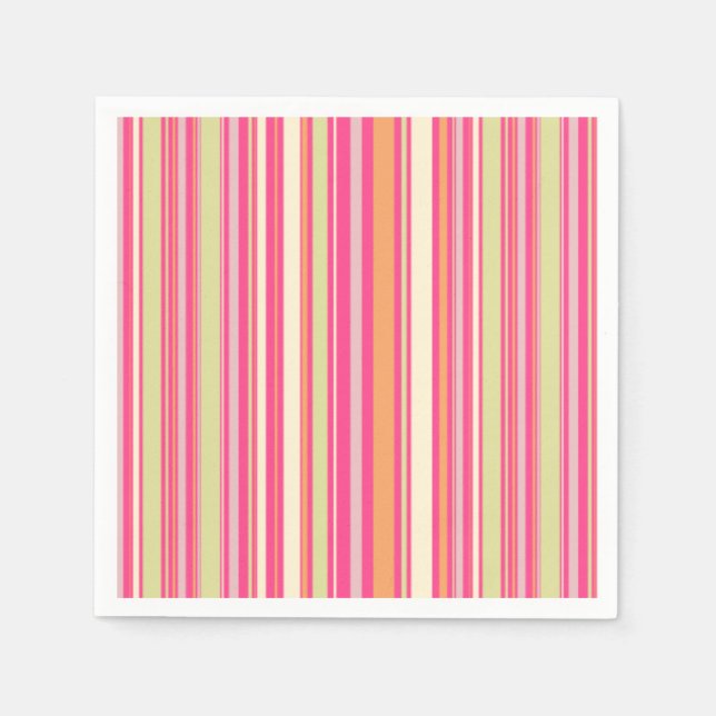 Servilleta De Papel HAMbyWG - Napkin de papel - banda Sherbert rosa (Anverso)