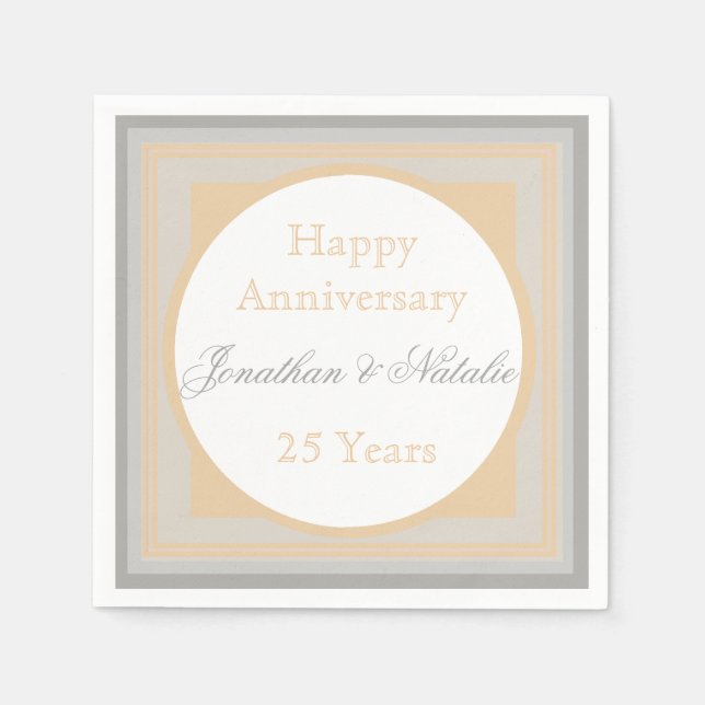 Servilleta De Papel HAMbyWG - Napkin de papel - Borgoña con Medallón (Anverso)