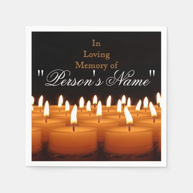 Servilleta De Papel HAMbyWG - Papel Napkin - Velas (Anverso)