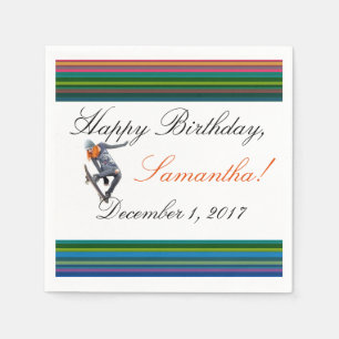 Servilleta De Papel HAMbyWhiteGlove - Napkin de papel - Skateboarder
