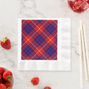 Servilleta De Papel Hamilton tartan azul violeta