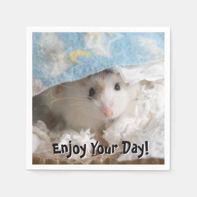 Servilleta De Papel Hammyville - Cute Hamster (Anverso)