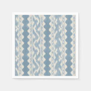 Servilleta De Papel Hampton Blue Ikat Stripe, Carrito de Bar